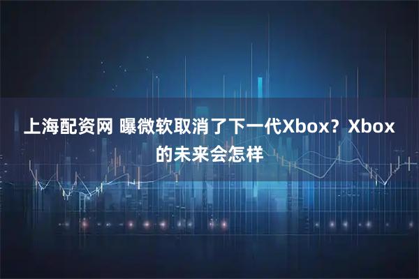 上海配资网 曝微软取消了下一代Xbox？Xbox的未来会怎样