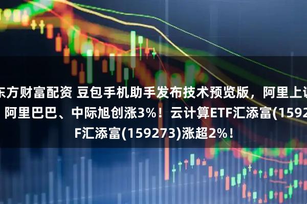 东方财富配资 豆包手机助手发布技术预览版，阿里上调AI投入指引！阿里巴巴、中际旭创涨3%！云计算ETF汇添富(159273)涨超2%！